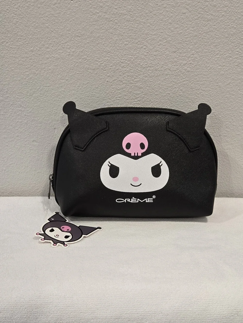 The Crème Shop NWT Kuromi Black Cosmetic Pouch
